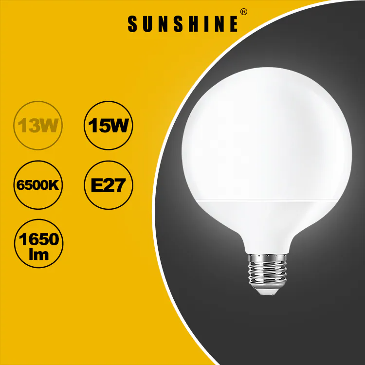 Sunshine LED Bulb G120大球型膽 15W E27 Screw Base Daylight 6500K / Warm White 3000K LGM-15E27D/LGM-15E27W