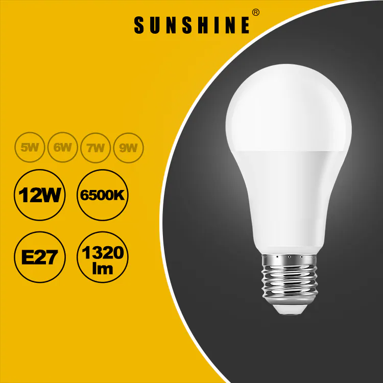 Sunshine 阳光照明 LED 灯胆 A60球胆 12W E27大螺头 白光6500K／黃光3000K LGT-12E27D/LGT-12E27W