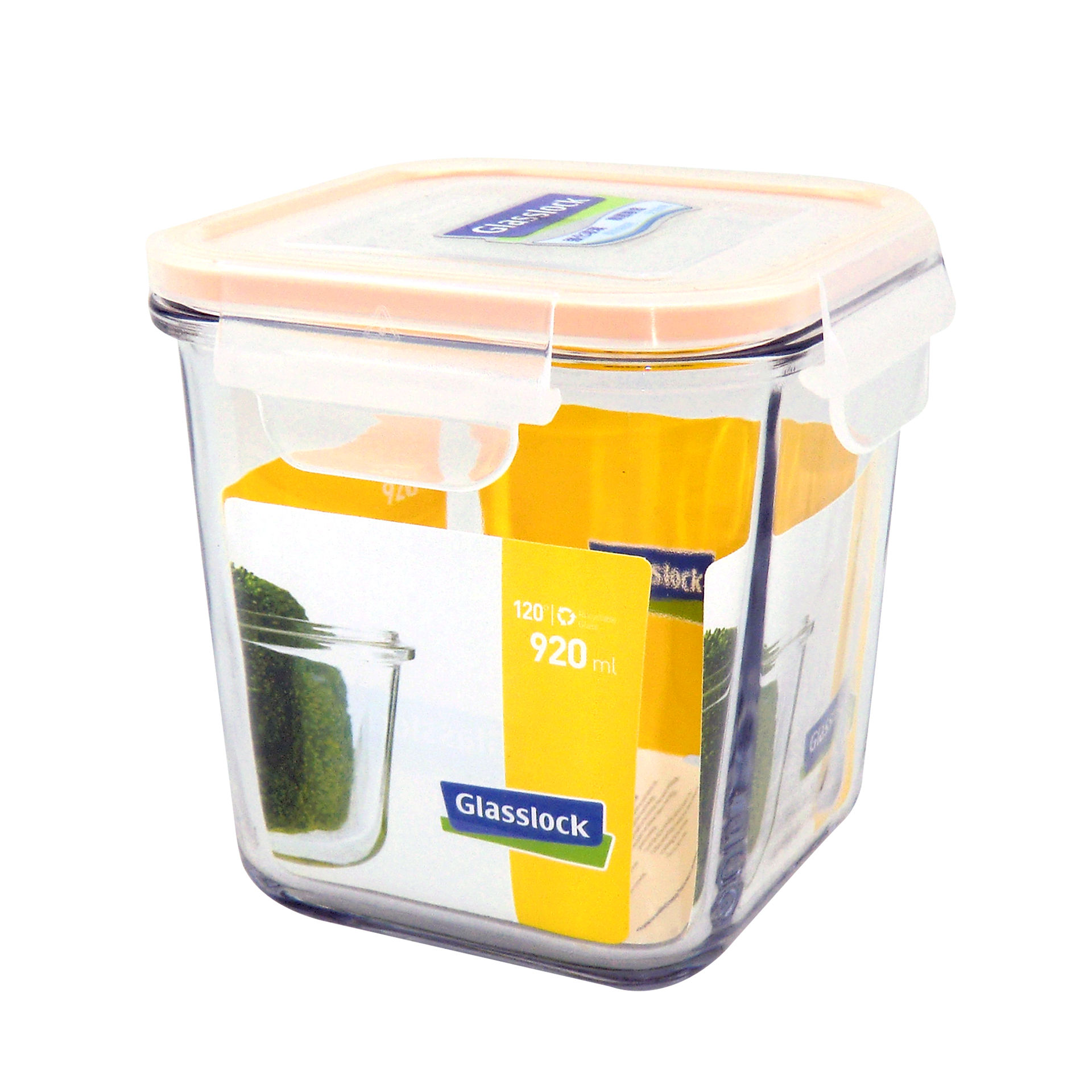 Glasslock 韓國方形高身玻璃食物盒 920ml (RP-530N)