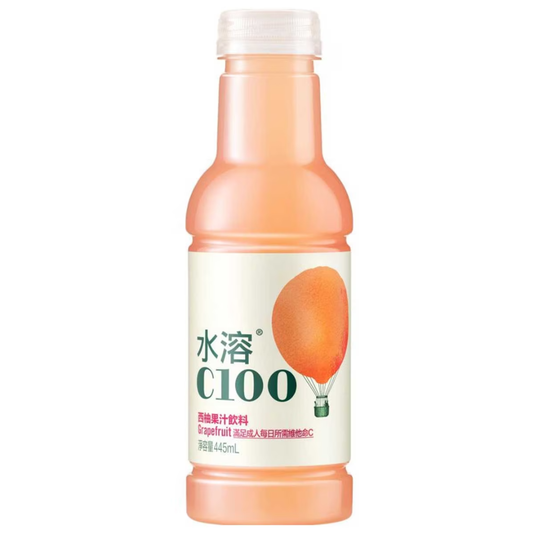 農夫山泉 水溶C100 西柚味果汁飲料 445ml