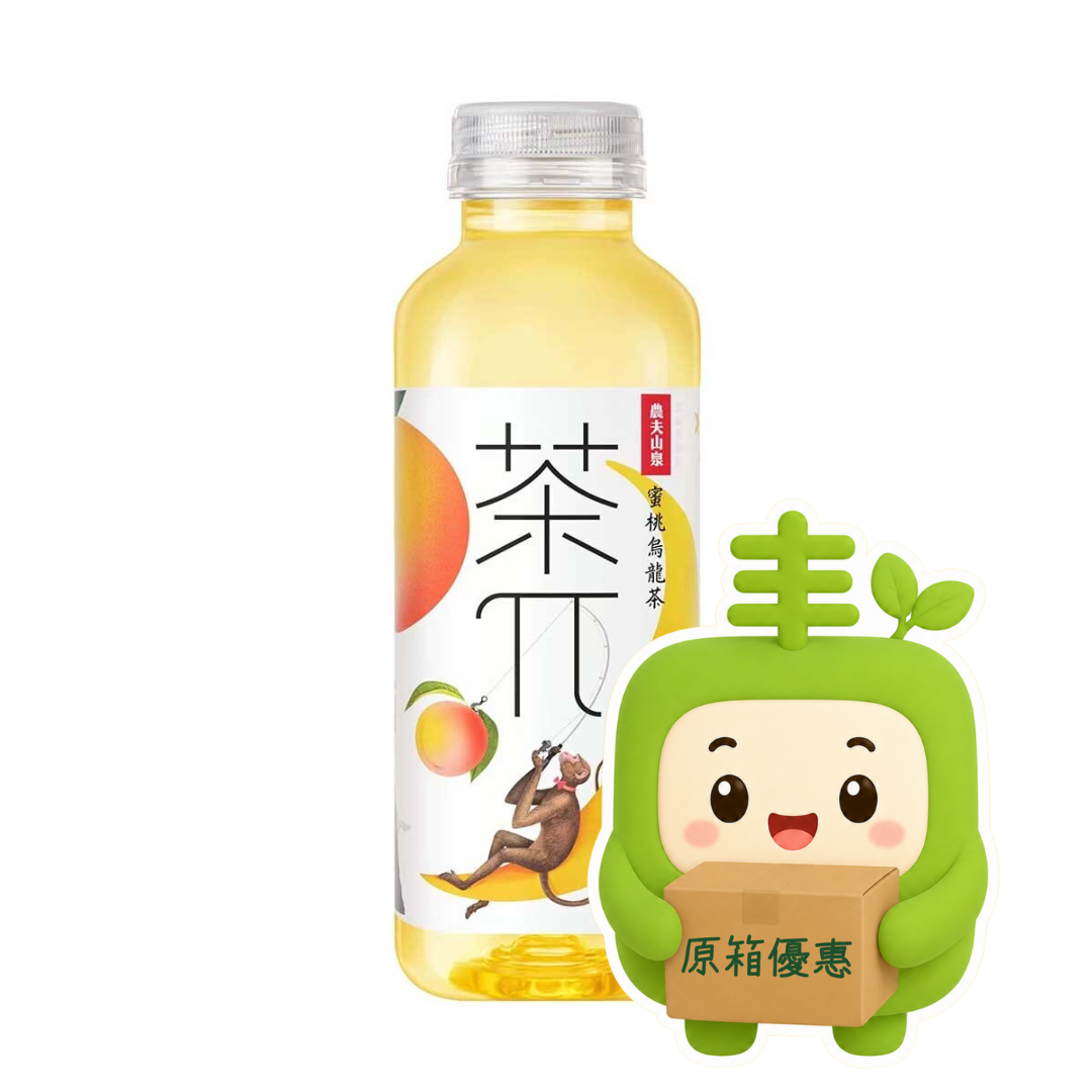 農夫山泉 茶π 果味蜜桃烏龍茶 500ml[15支/箱]（原箱優惠📦）