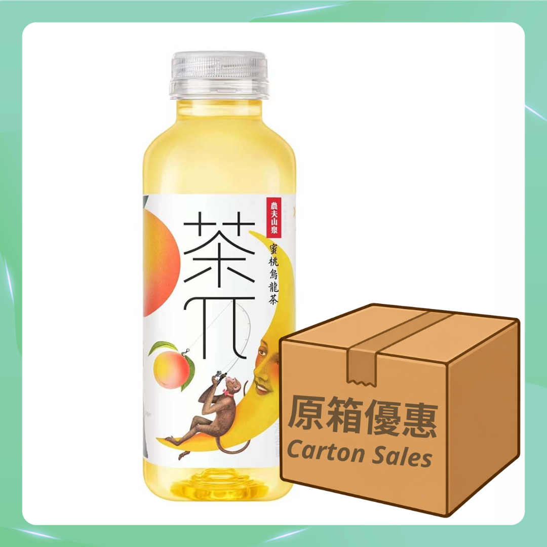 農夫山泉 茶π 果味蜜桃烏龍茶 500ml[15支/箱]（原箱優惠📦）