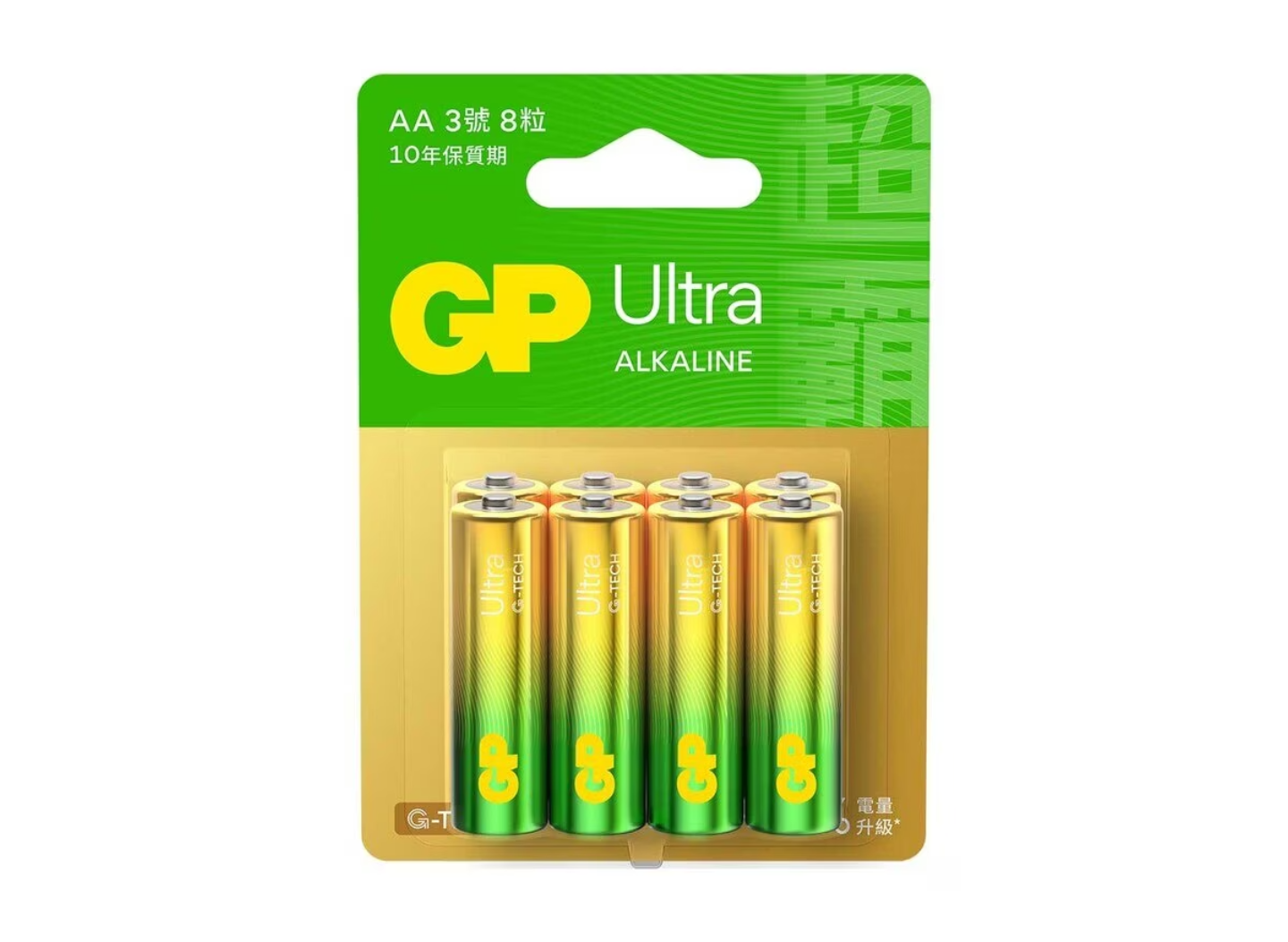 GP 超霸 鹼性 AA 電池 8粒裝