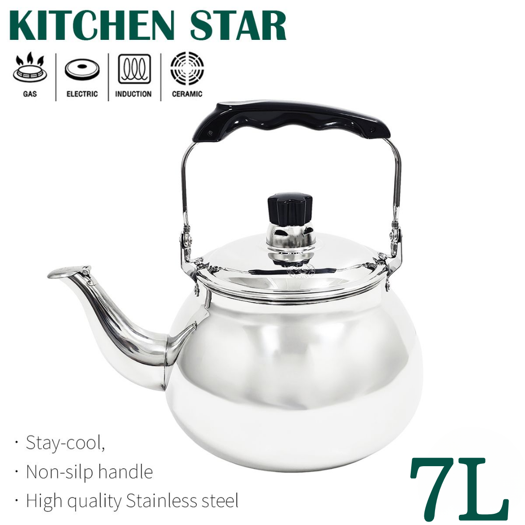 KITCHEN STAR 不锈钢长嘴鸣響水煲 7L