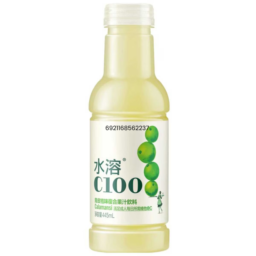 農夫山泉 水溶C100 青皮桔味複合果汁飲料 445ml