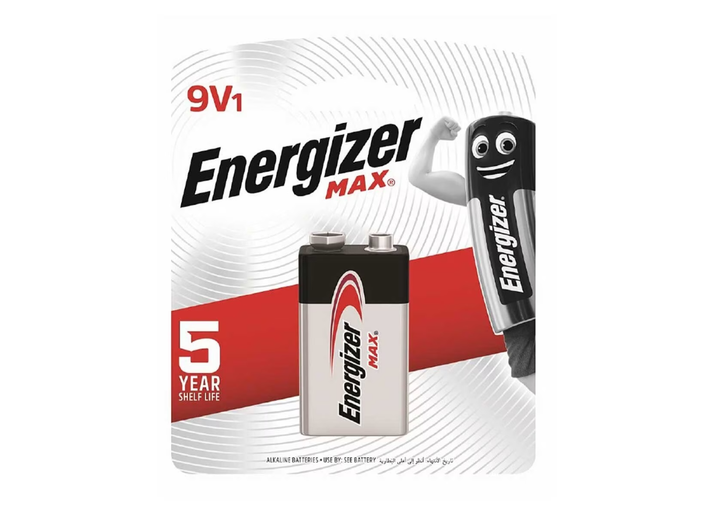 Energizer 勁量 鹼性 9V 電池 1粒裝