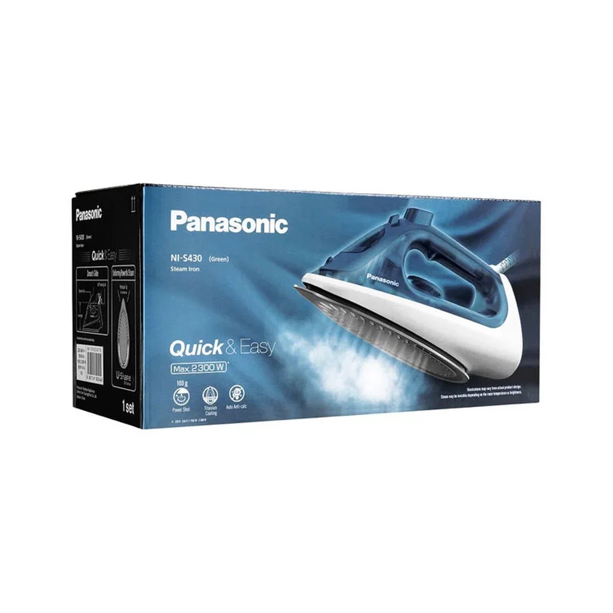 Panasonic 乐声 钛塗层底板蒸汽烫斗(G) NI-S430