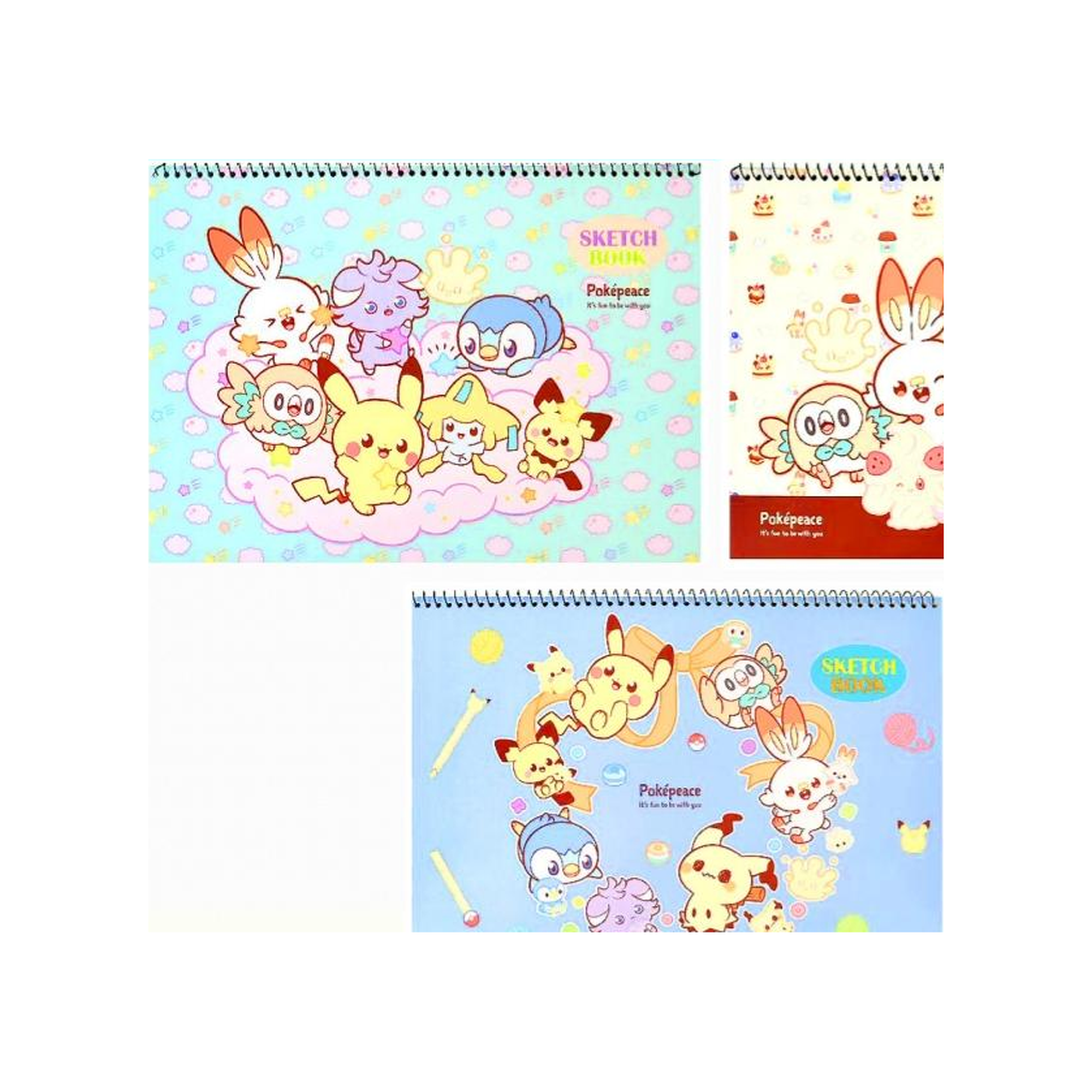 Pokémon Poképeace 畫簿 3款圖案 SK1344