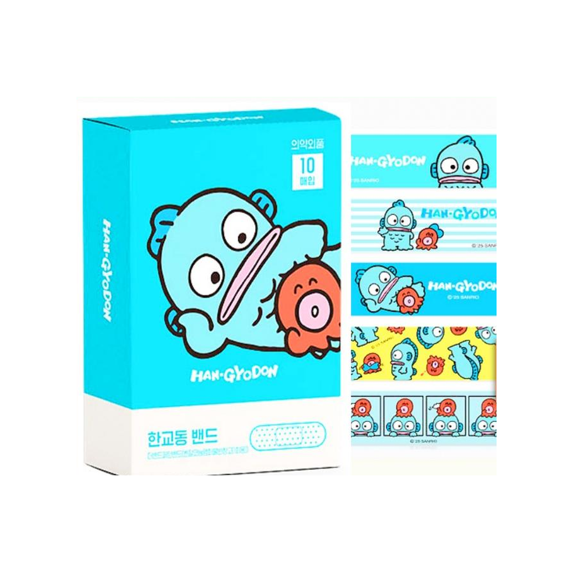 Sanrio Hangyodon 膠布 10枚裝 BA5408