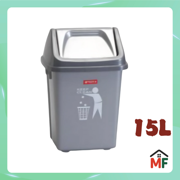 Lion Star 塑胶 C3 搖盖垃圾桶 15L