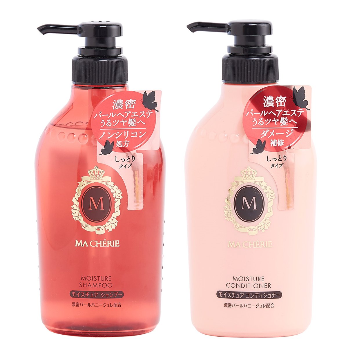 Ma Chérie 瑪宣妮 絲滑珍珠洗髮露及護髮素 滋潤型 450ml x2 優惠套裝