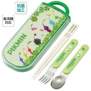 Pikmin 皮克敏 抗菌滑盖餐具三件套  (预订)
