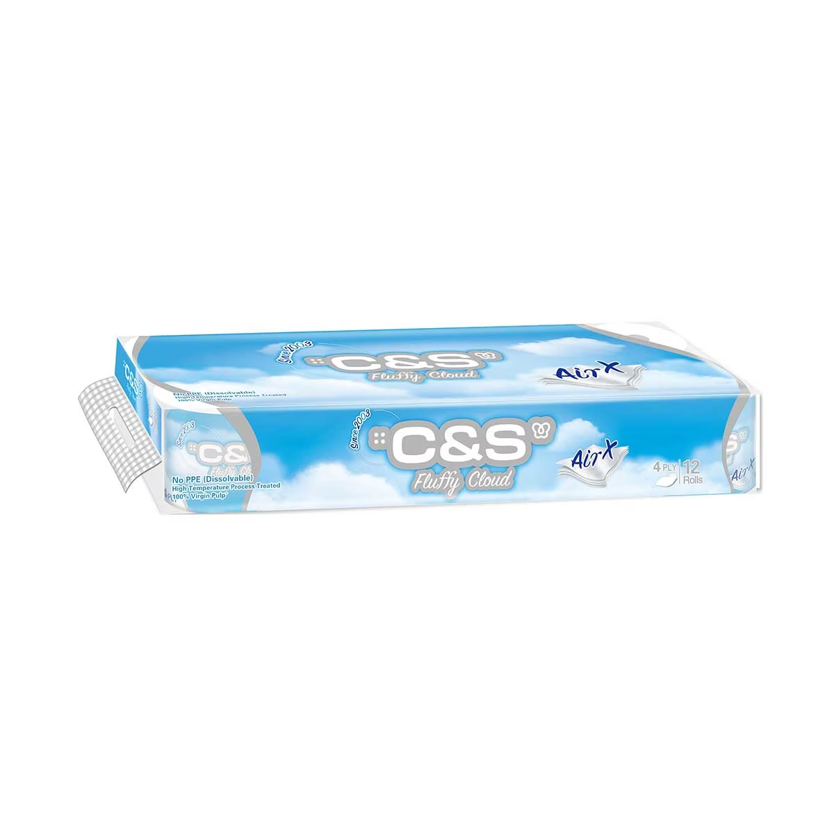 C&S 潔柔 雲感4層立體壓花卷纸 12卷裝