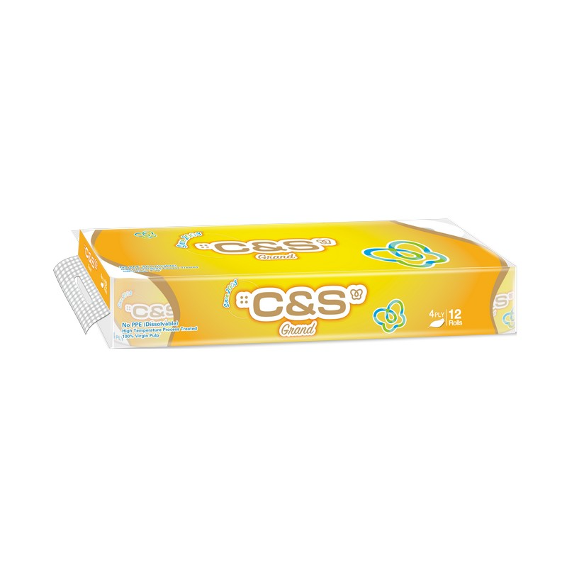 C&S 潔柔 典雅卷紙 黃 12卷裝