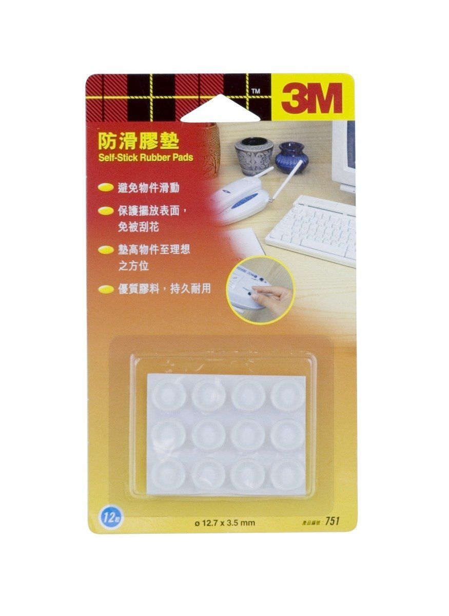 3M 防滑膠墊 751 12粒