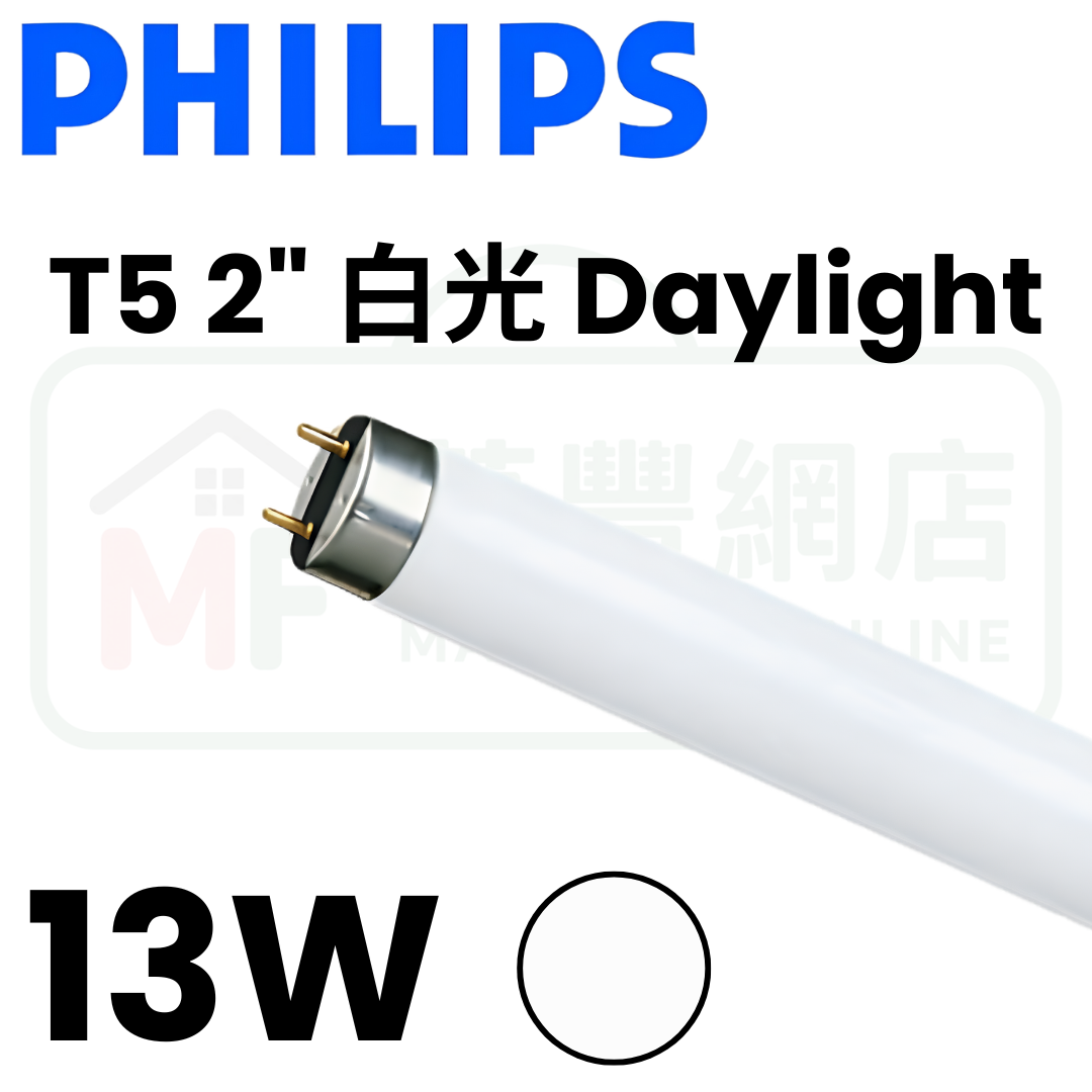 Philips 飛利浦 T5 2呎光管 13W 865 白光