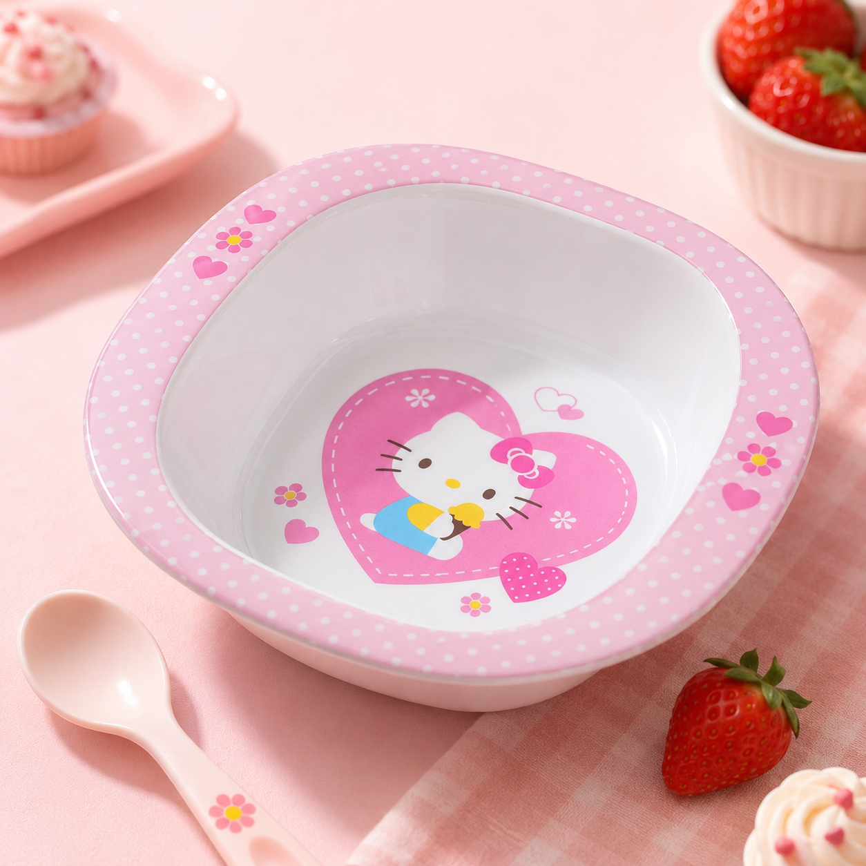 Hello Kitty 雙耳方形湯碗 KT56022