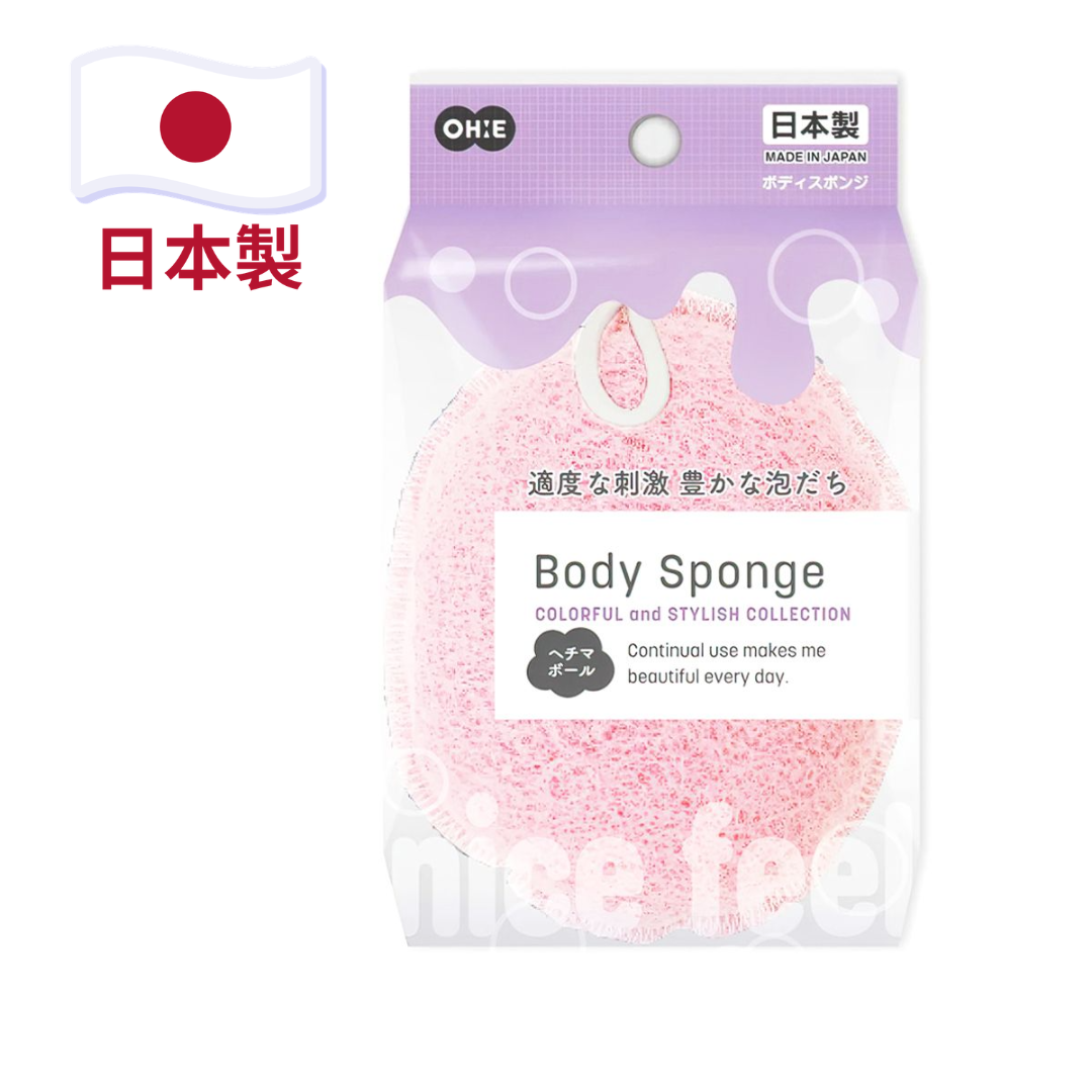 OH:E 日本製柔軟沐浴棉 粉紅色