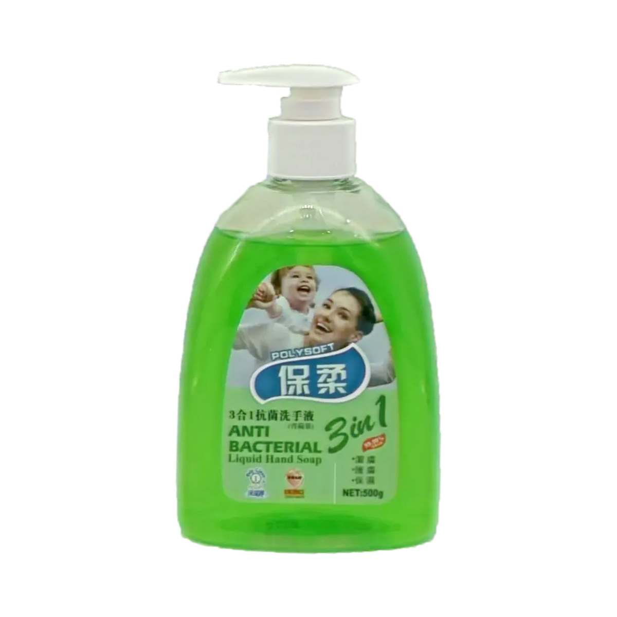 保柔三合一抗菌洗手液綠色 500g