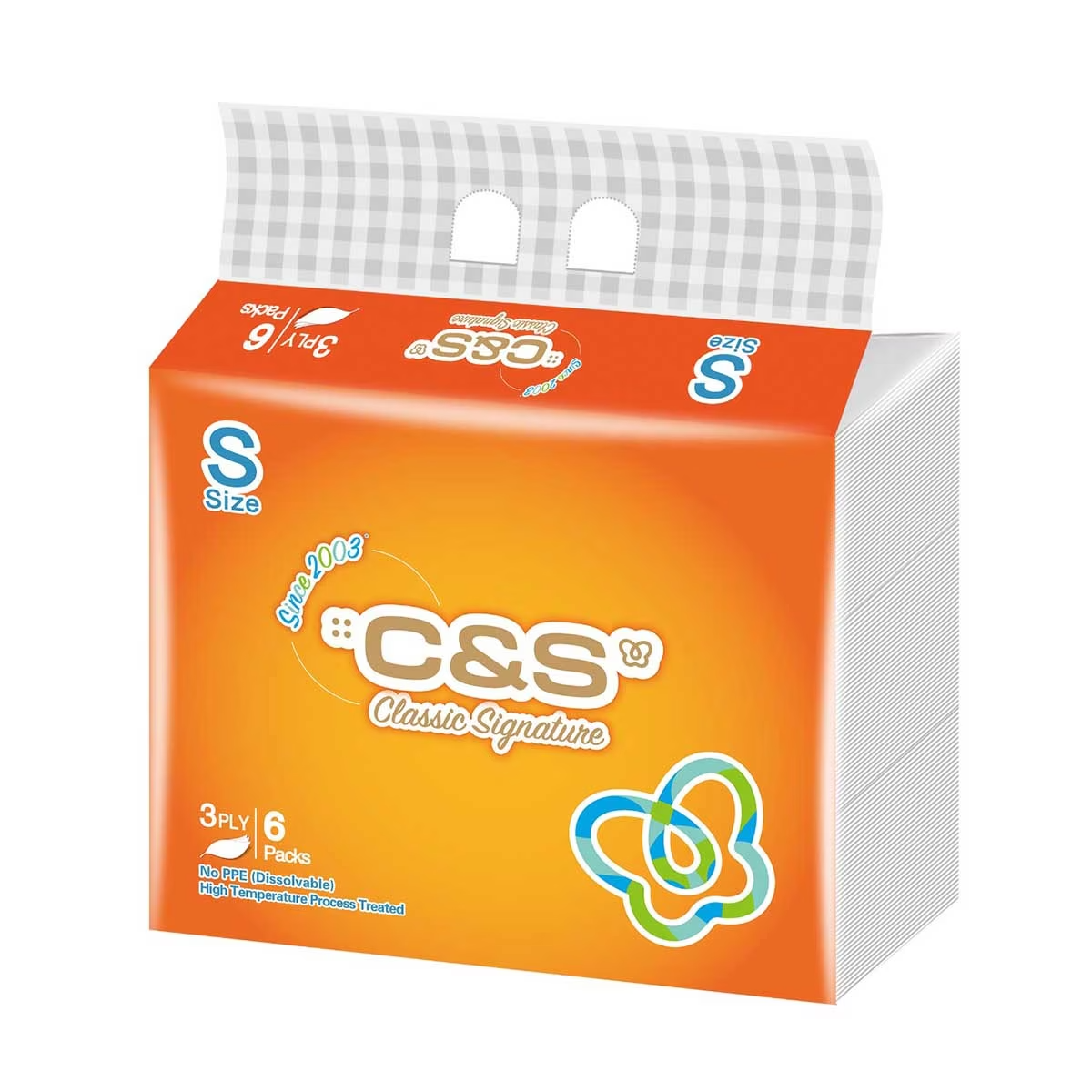 C&S 洁柔 王牌抽取式3层面纸细码 140抽 6袋装