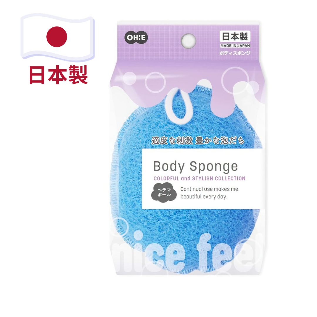 OH:E 日本製柔軟沐浴棉 藍色