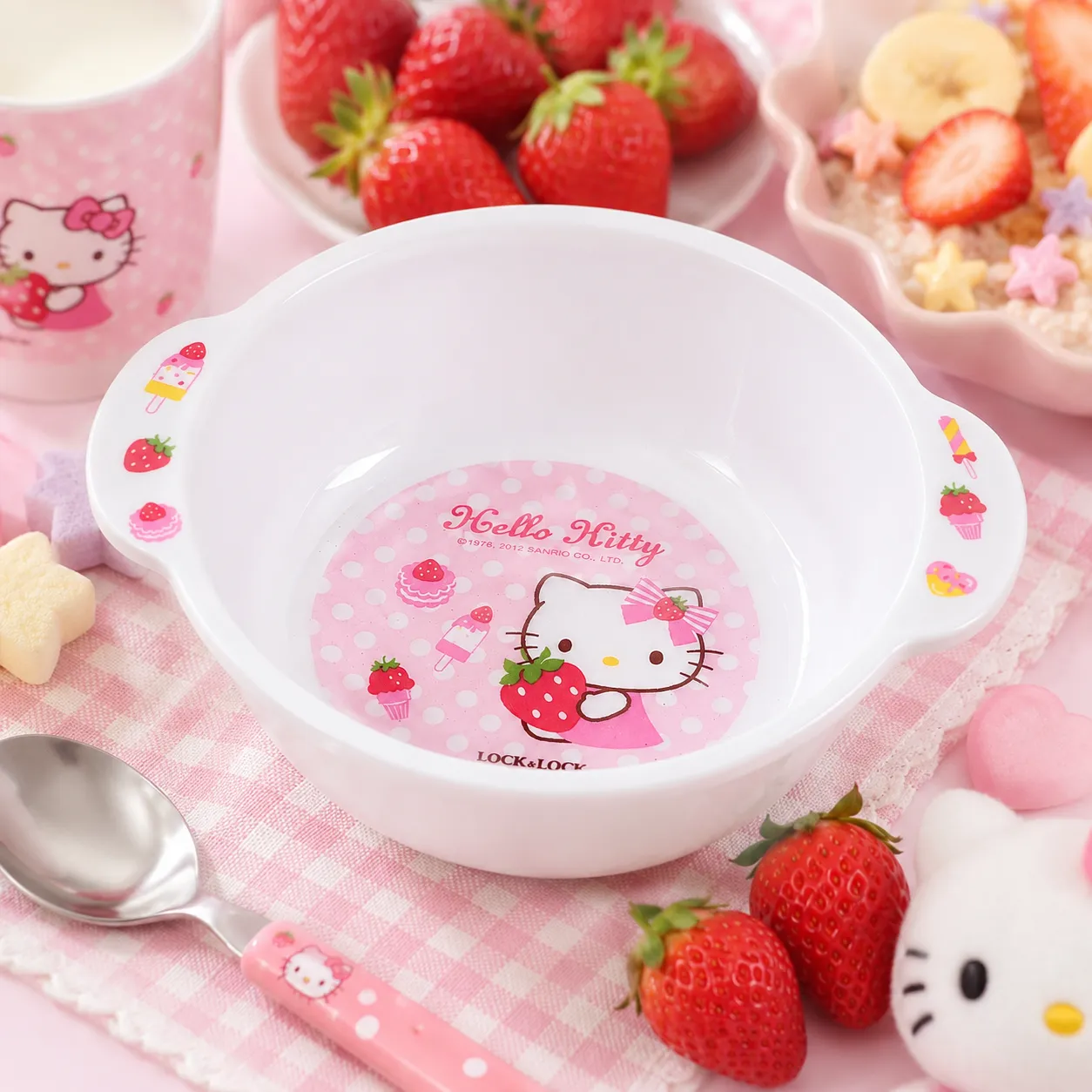 樂扣樂扣 Hello Kitty 兒童帶柄湯碗 5.5吋 LBB453-KT