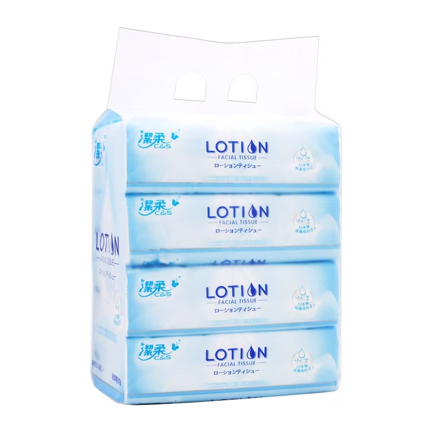 C&S 潔柔 Lotion 3層柔滑抽取式紙面巾 4包裝