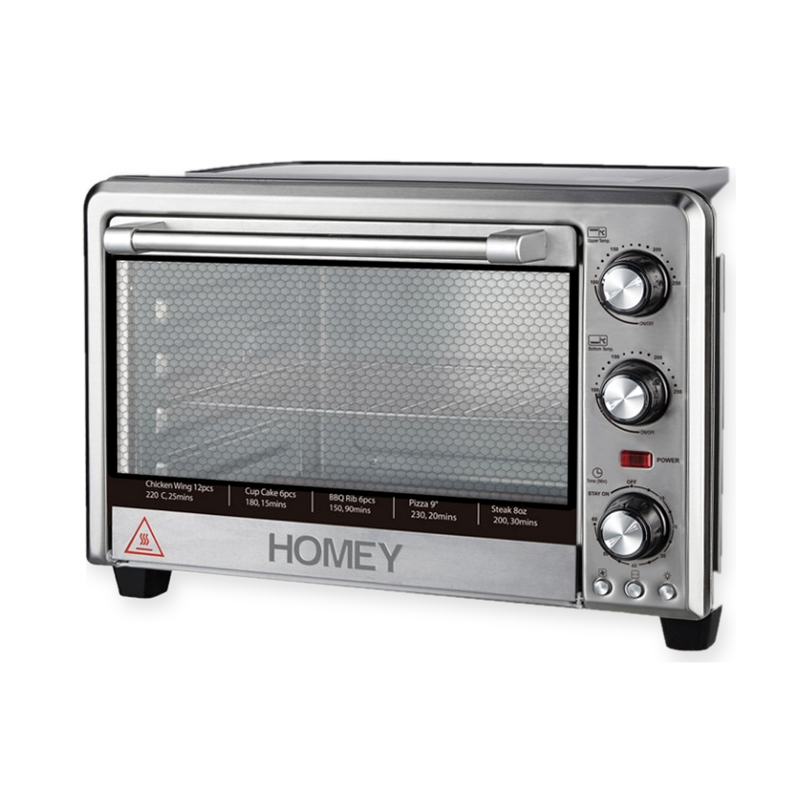HOMEY 家美牌 PRO-M20 20L 立體熱風旋轉焗爐｜上下獨立控溫 1300W