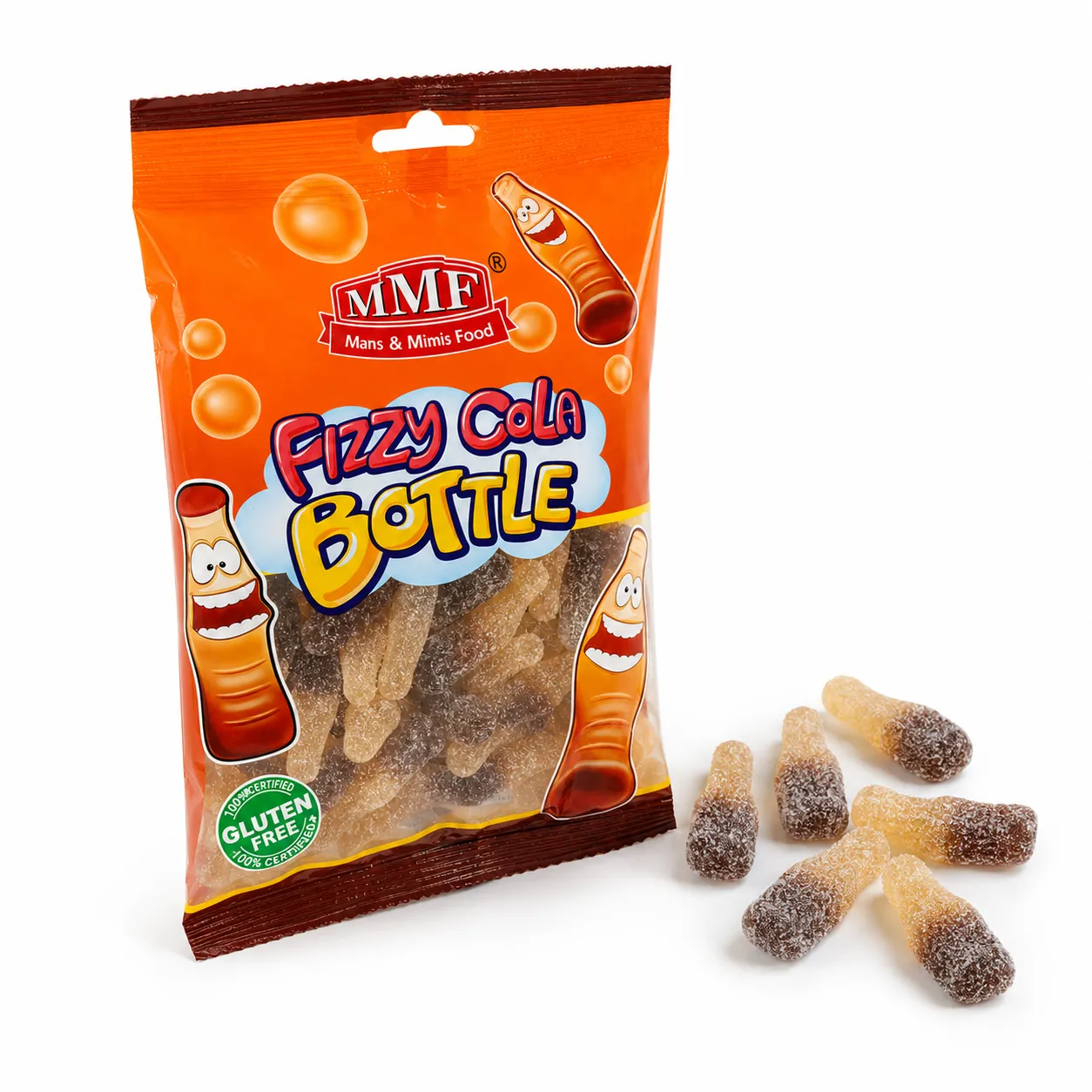 MMF 3673 150g 酸沙可樂瓶橡皮糖｜酸甜可樂味