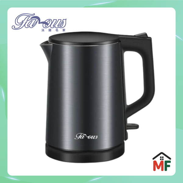 Famous FK-08K 0.8L Stainless-Steel Cordless Kettle