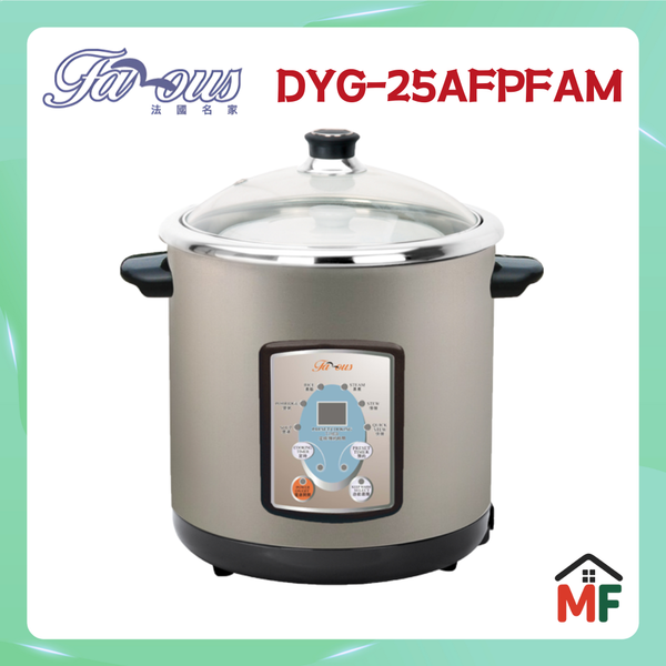 Famous 法國名家 800W 多功能陶瓷電子燉煲(7.0公升) DYG-25AFP
