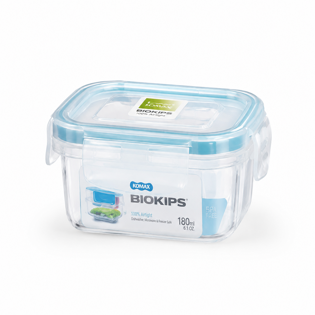 Komax 韓國保鮮廚業 BIOKIPS 長方形密實保鮮食物盒 180ml KOM-5012