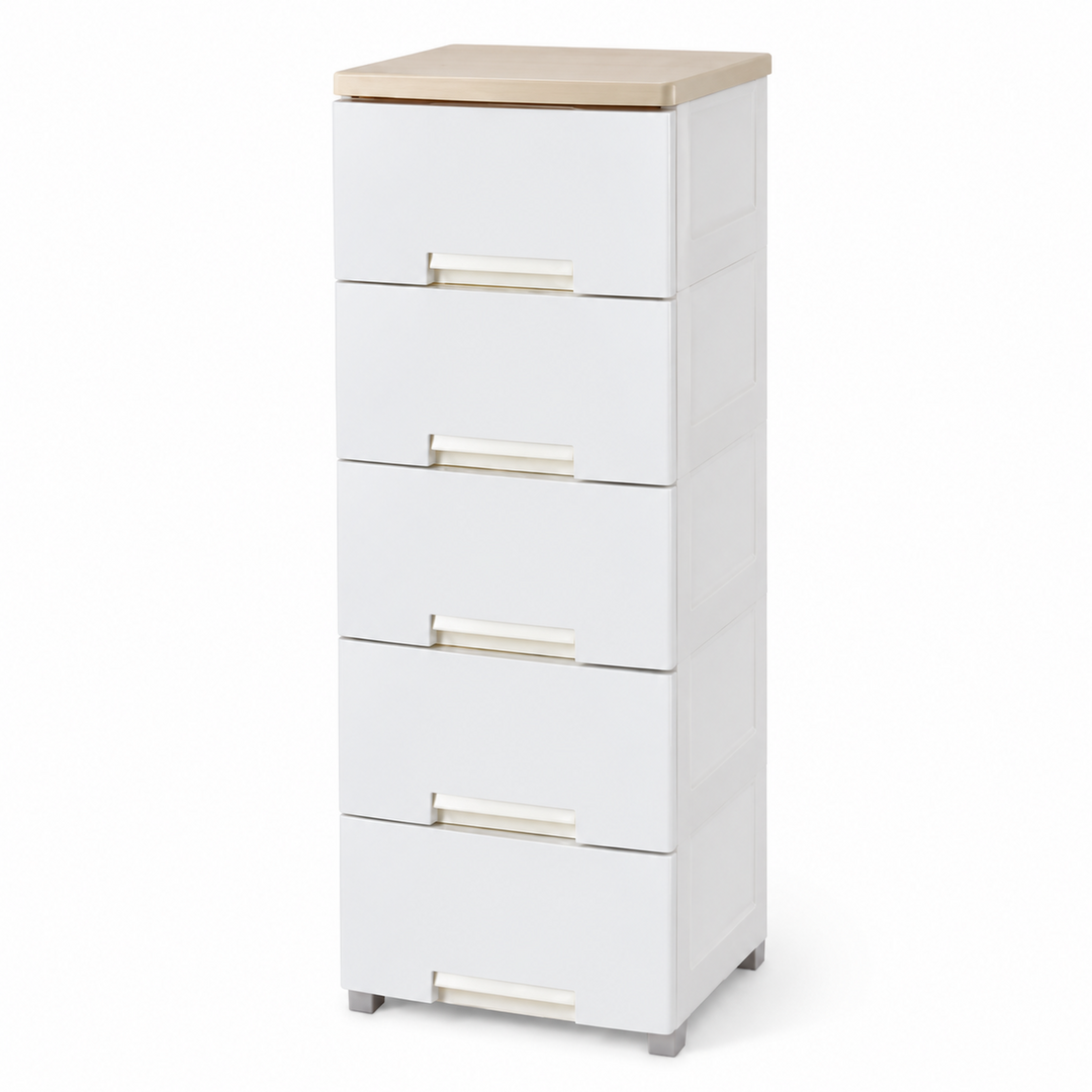 MY FAMILY 5-Drawer Wood-Top Storage Cabinet 42 × 36 × 105cm 6319