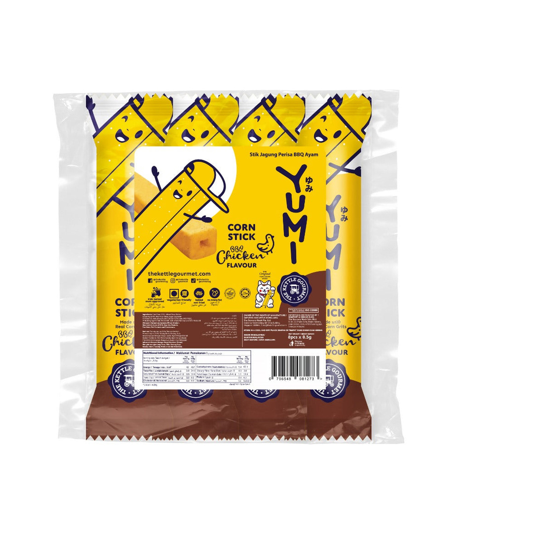 YUMI Corn Stick BBQ Chicken 68g (8.5g x 8 sticks)