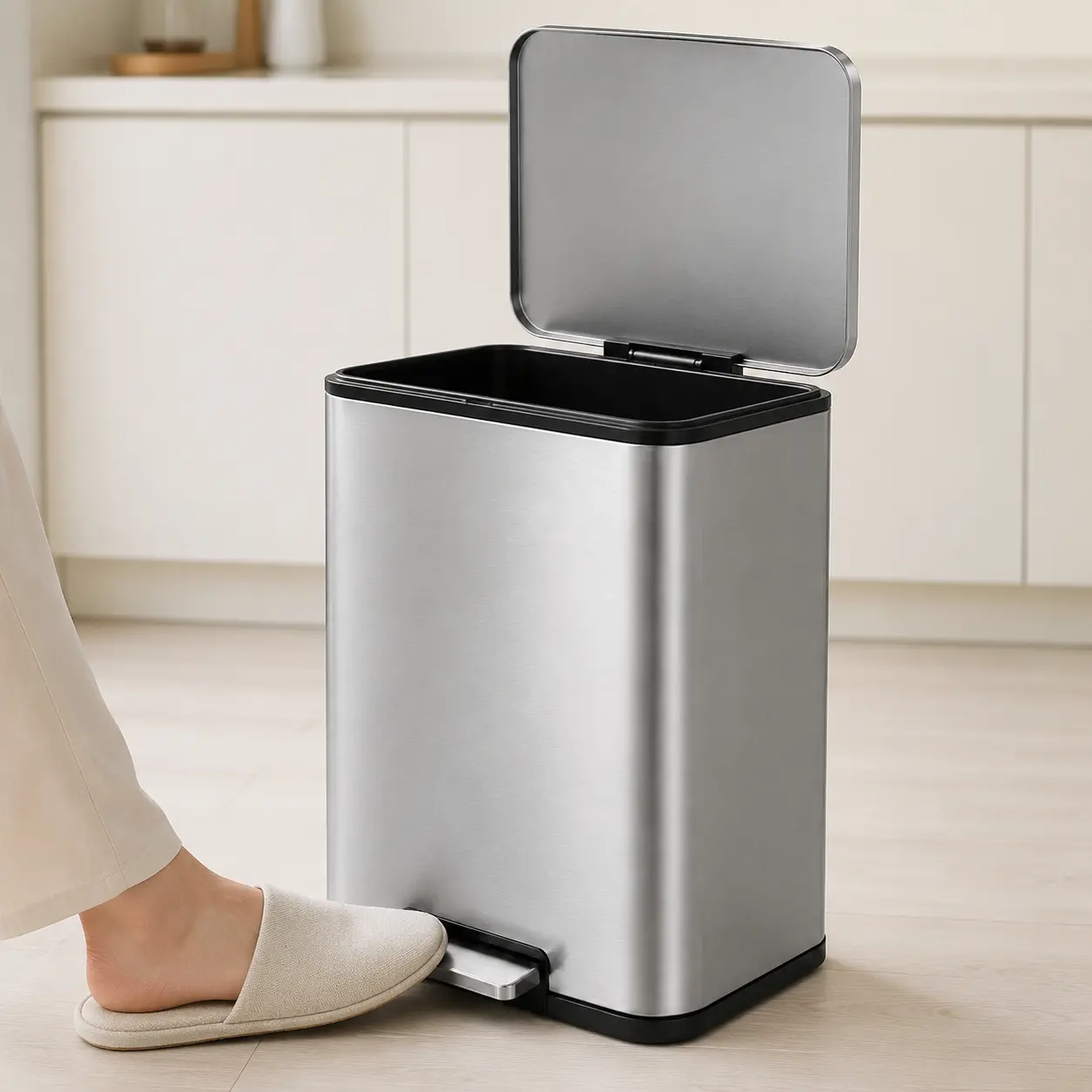EKO Madison 长方型不锈钢脚踏垃圾桶 20L EK9361MMT-20L