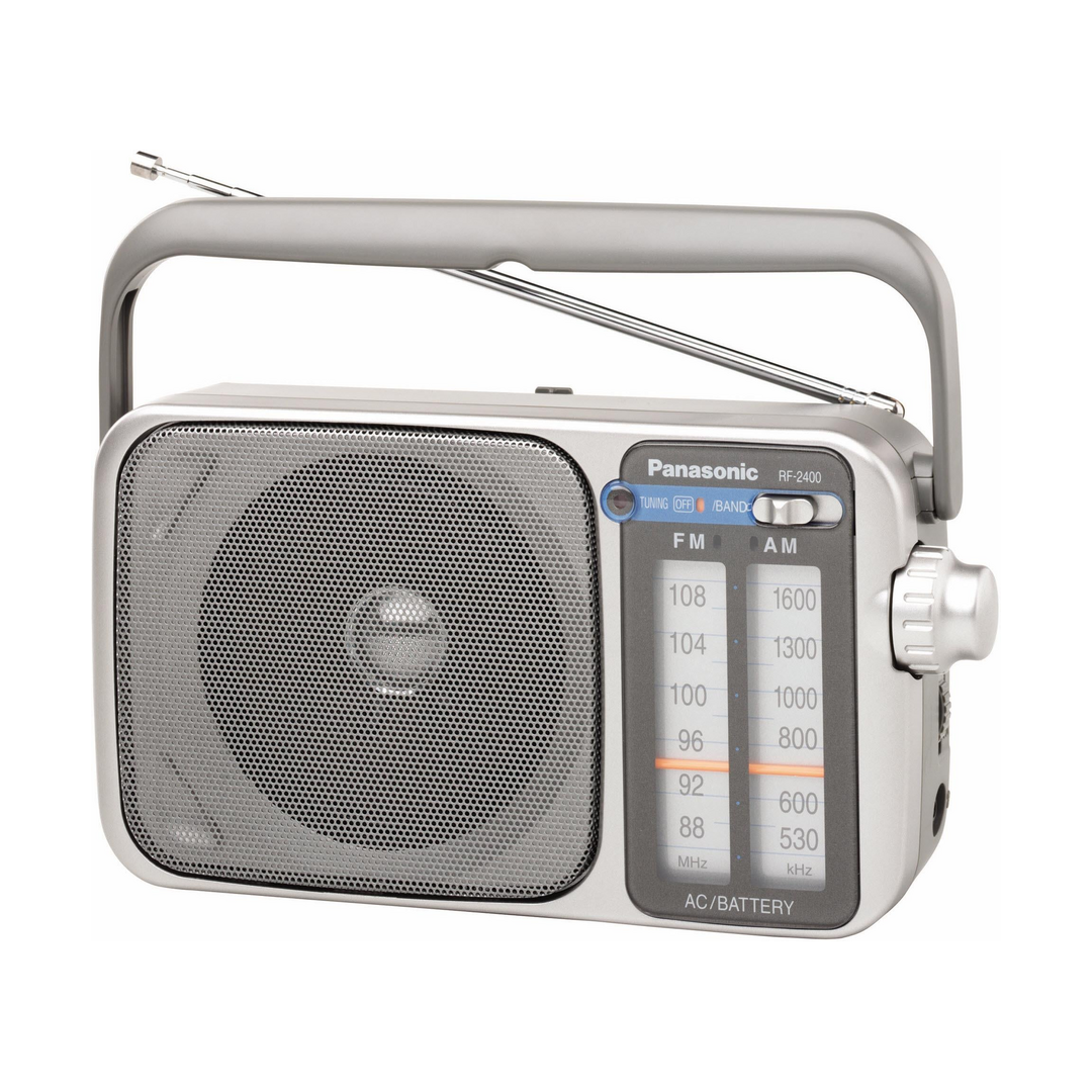 Panasonic 樂聲牌 AM／FM可攜式收音機（銀黑色） RF-2400