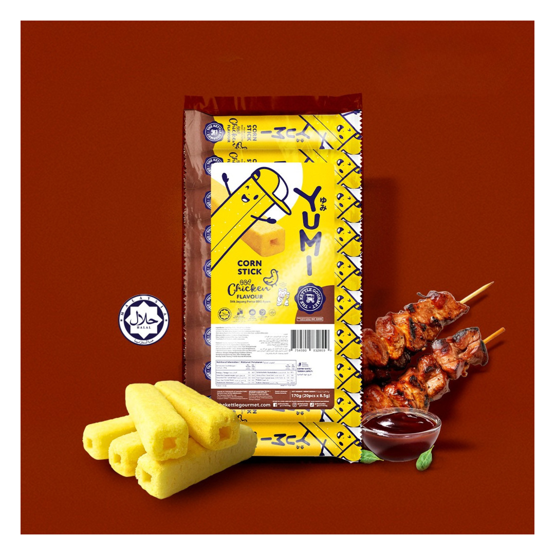 YUMI Corn Stick BBQ Chicken 170g (8.5g x 20 sticks)