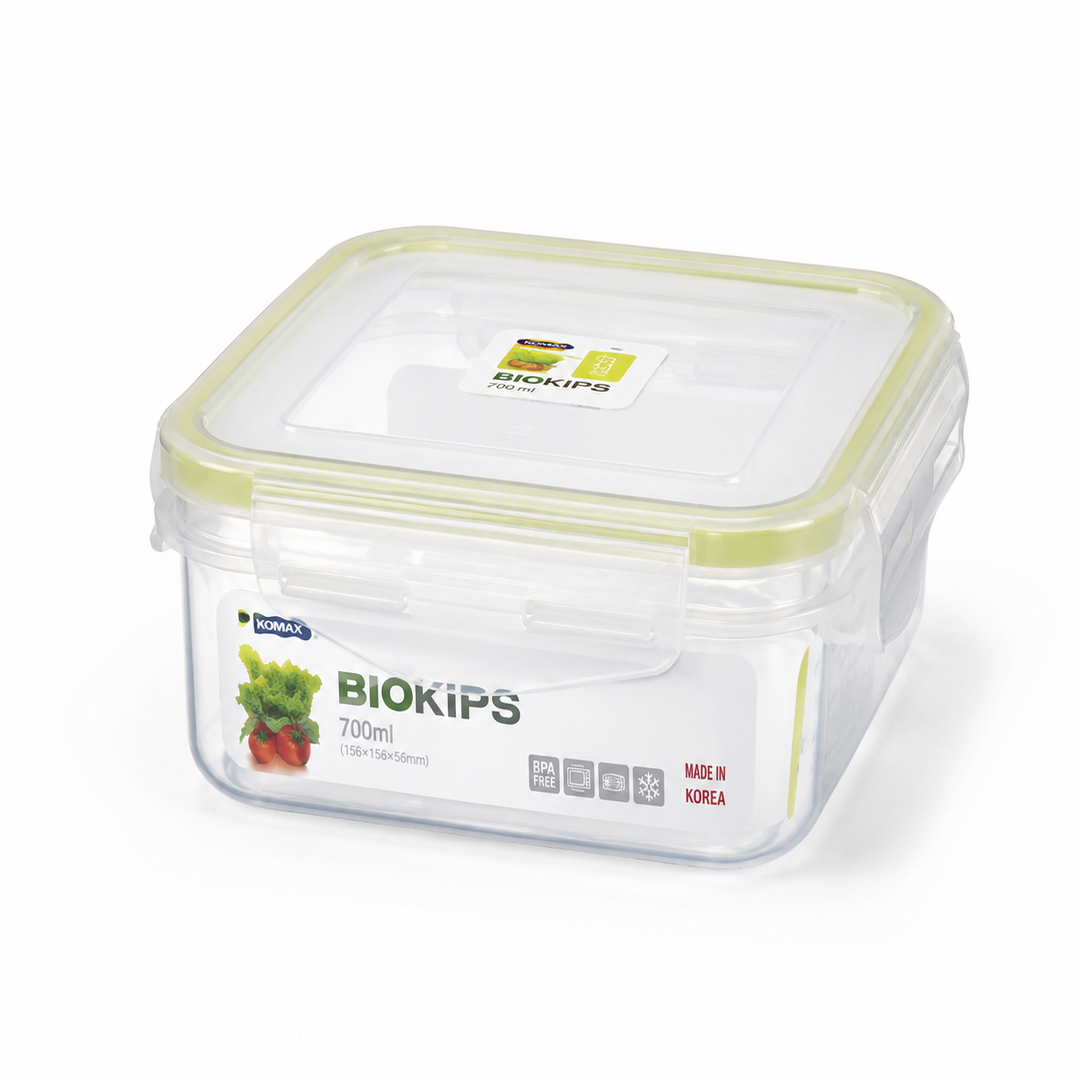 Komax 韓國保鮮廚業 BIOKIPS 正方形密實保鮮食物盒 700ml KOM-5227