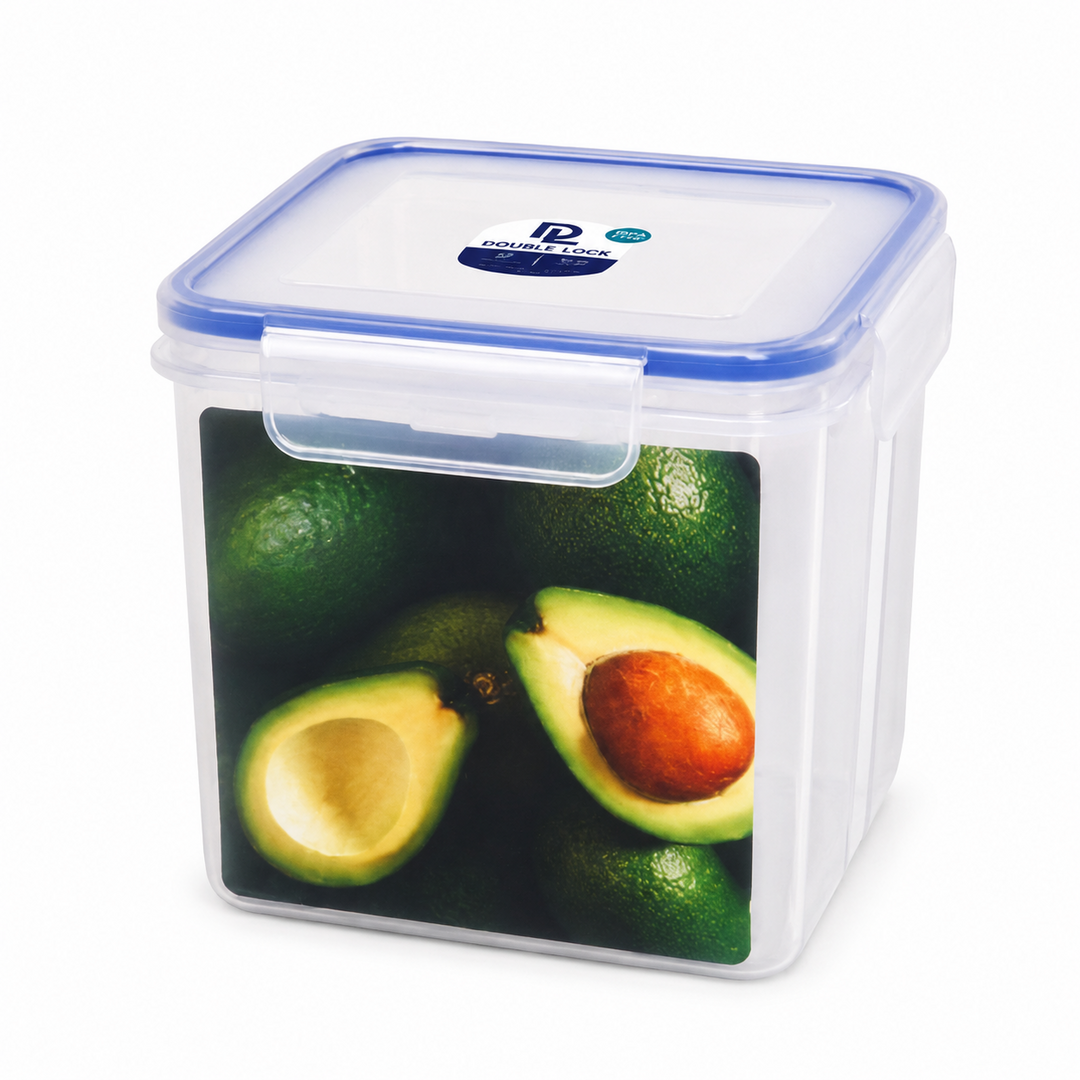 JCJ DOUBLE LOCK 正方形高身微波爐保鮮盒 2500ml 9125