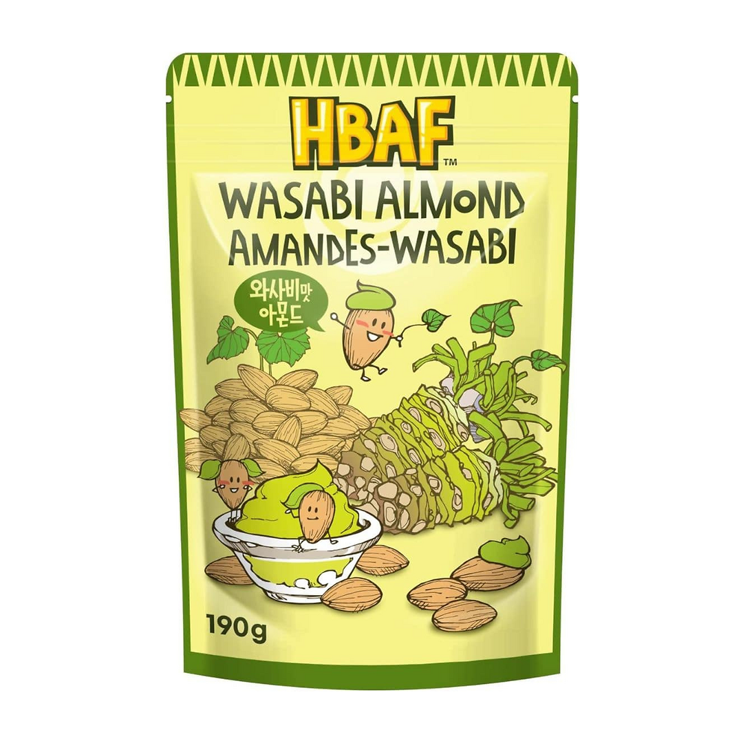 HBAF Wasabi Almond 190g (Made in Korea)