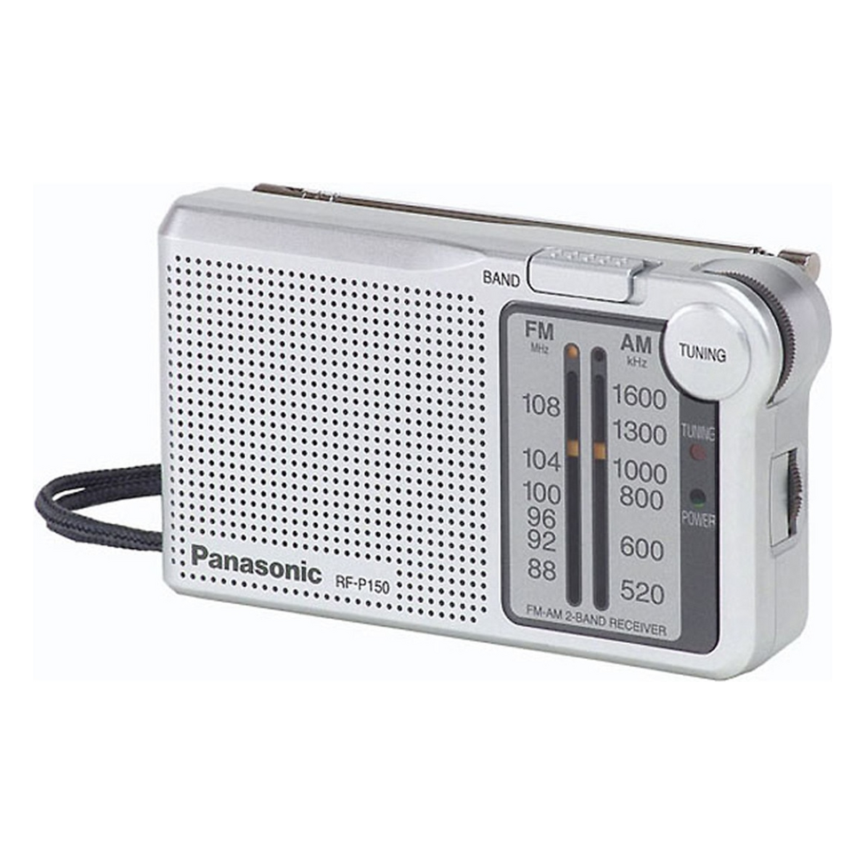 Panasonic 乐声牌 AM／FM口袋型收音机（银色） RF-P150