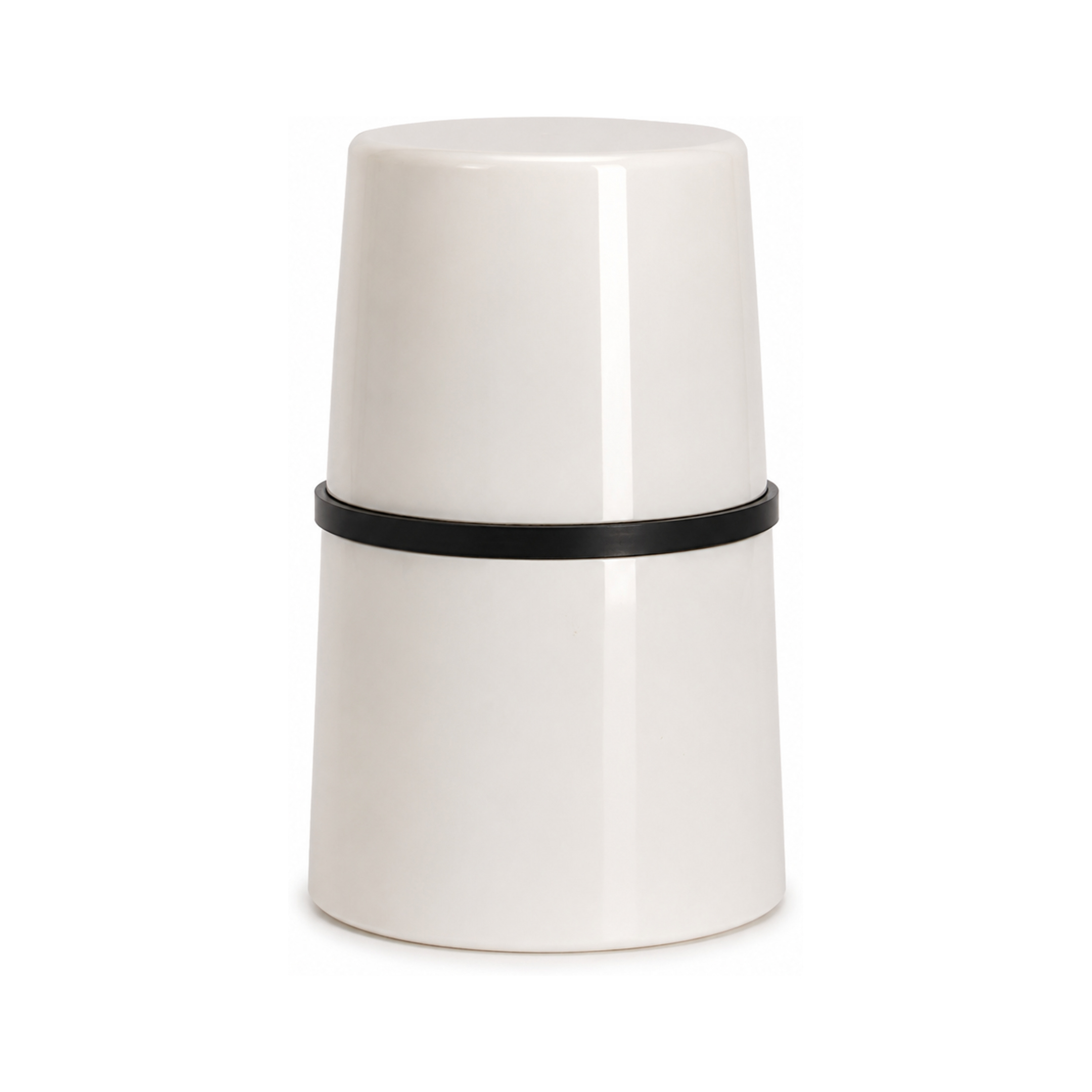 T&J B22 Pendant Lampholder White / Black B3901