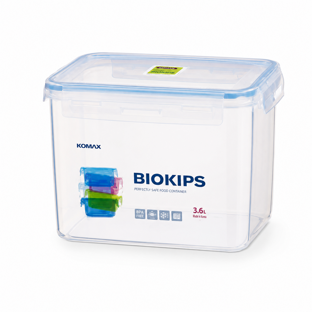 Komax 韩国保鲜厨业 BIOKIPS 高身长方形密实保鲜食物盒 3600ml KOM-5579