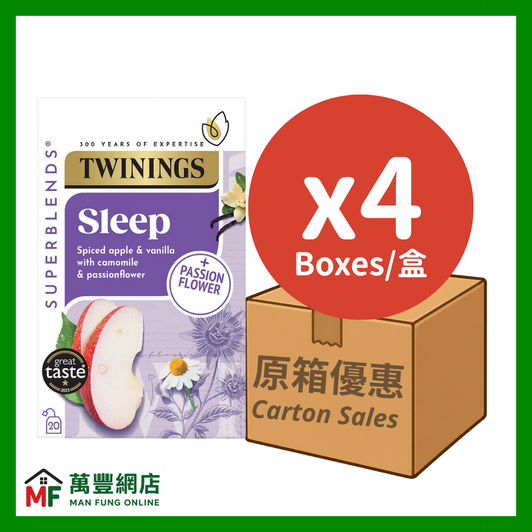 Twinings 川寧 Superblends 放鬆安睡茶 20片裝 × 4盒(原箱優惠)