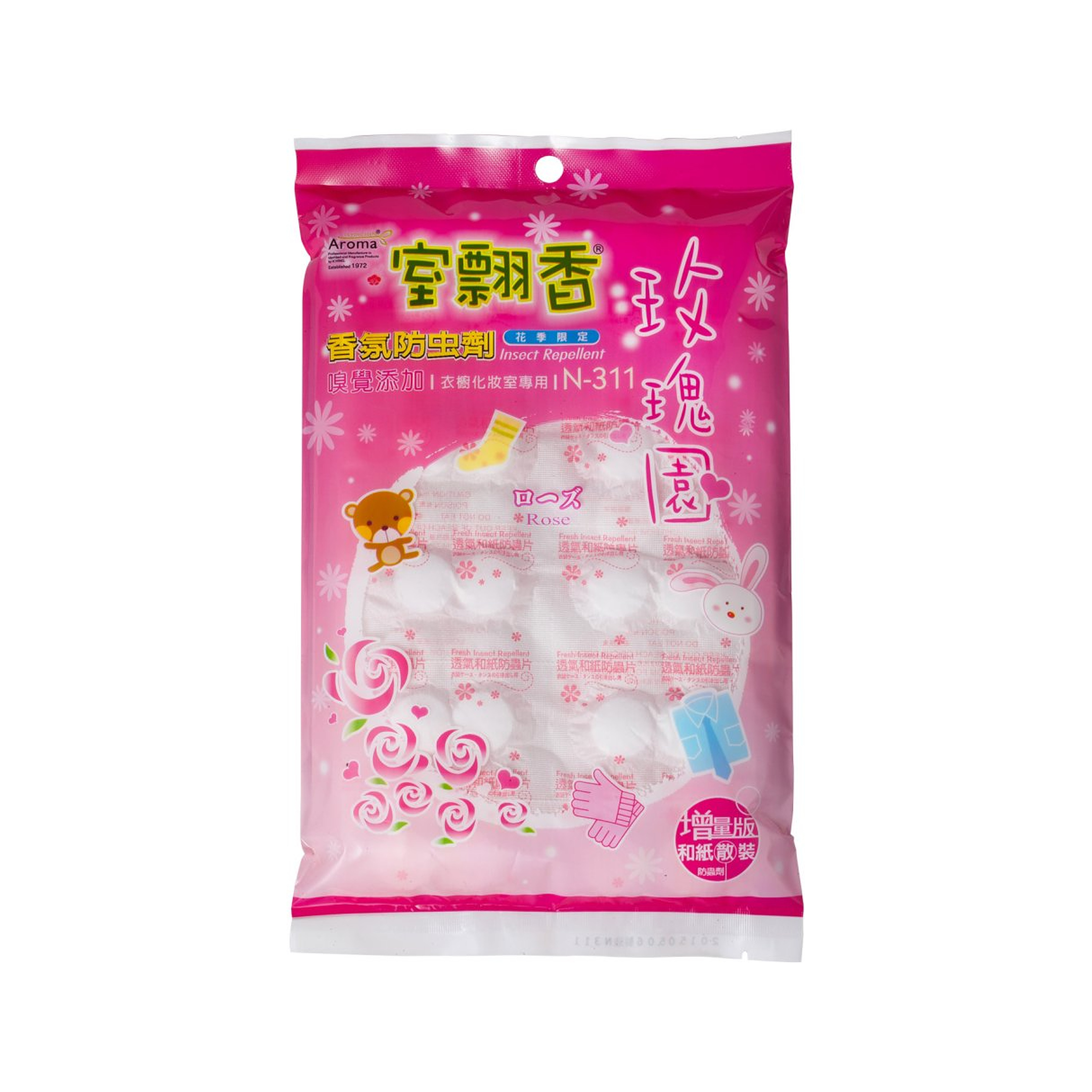 I Ching Rose Paper-Wrapped Insect Repellent Tablets 300g N-311