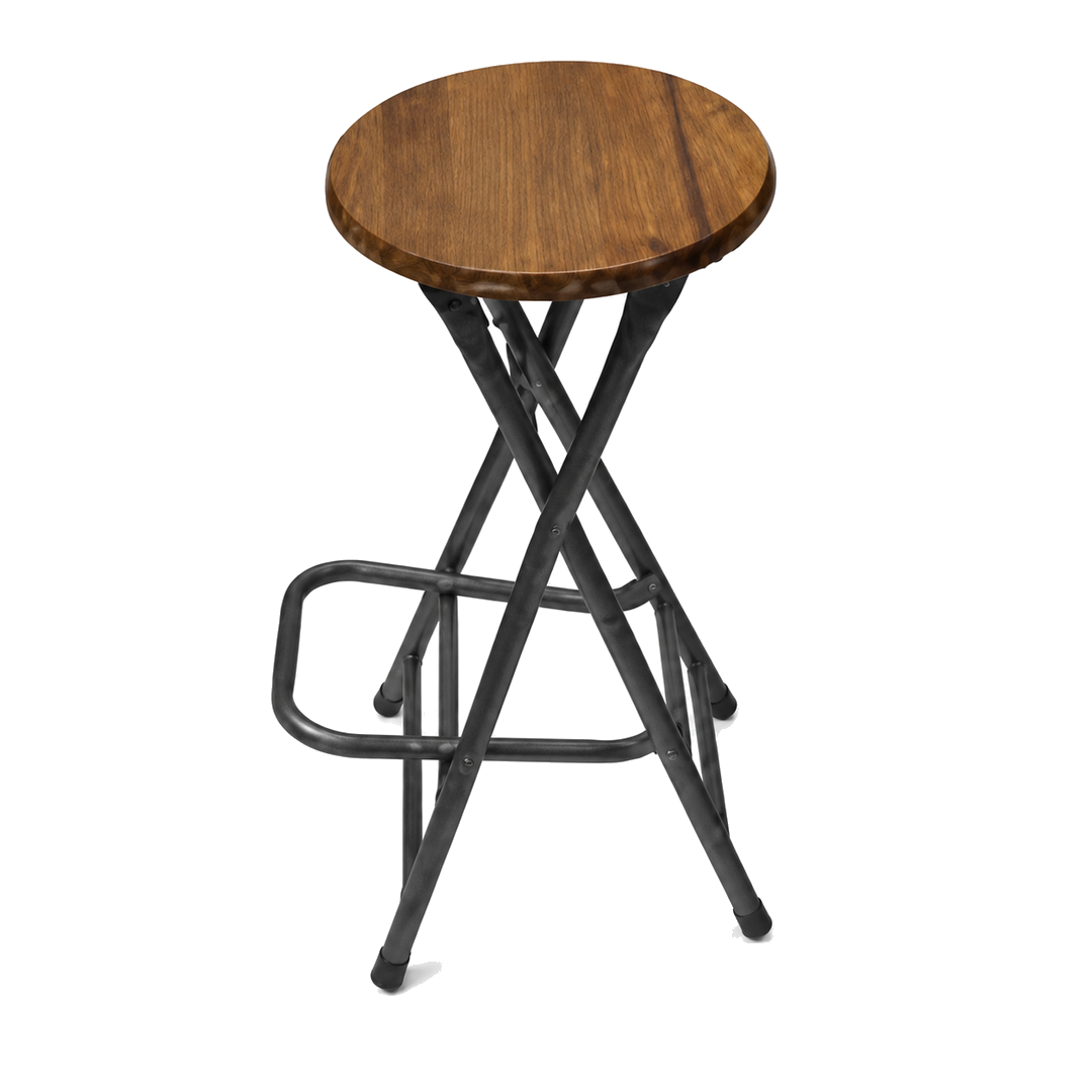 CFM 2519 Locking Plastic-Top Bar Stool - Beijing Woodgrain