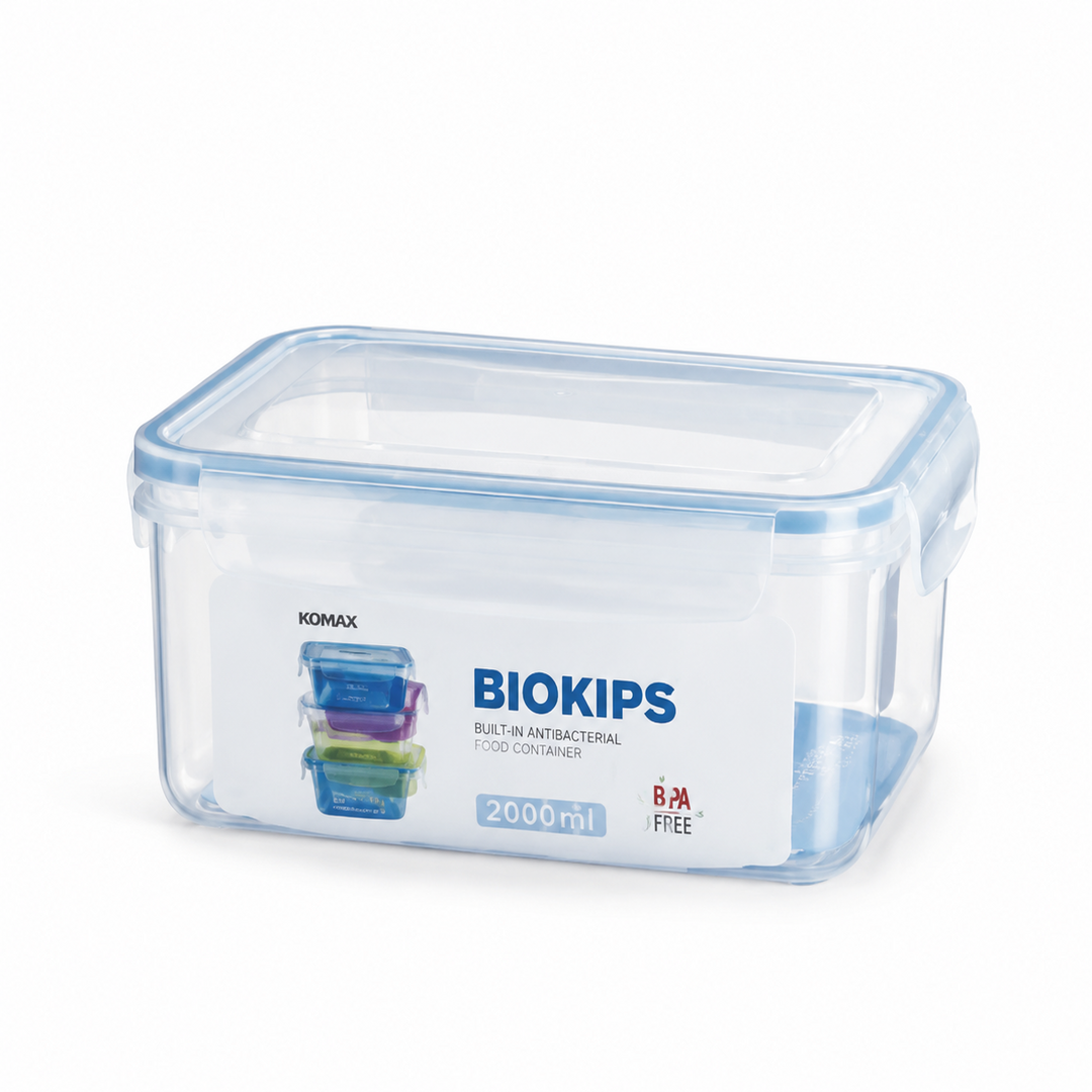 KOMAX BIOKIPS Rectangular Airtight Food Container 2000ml KOM-5203