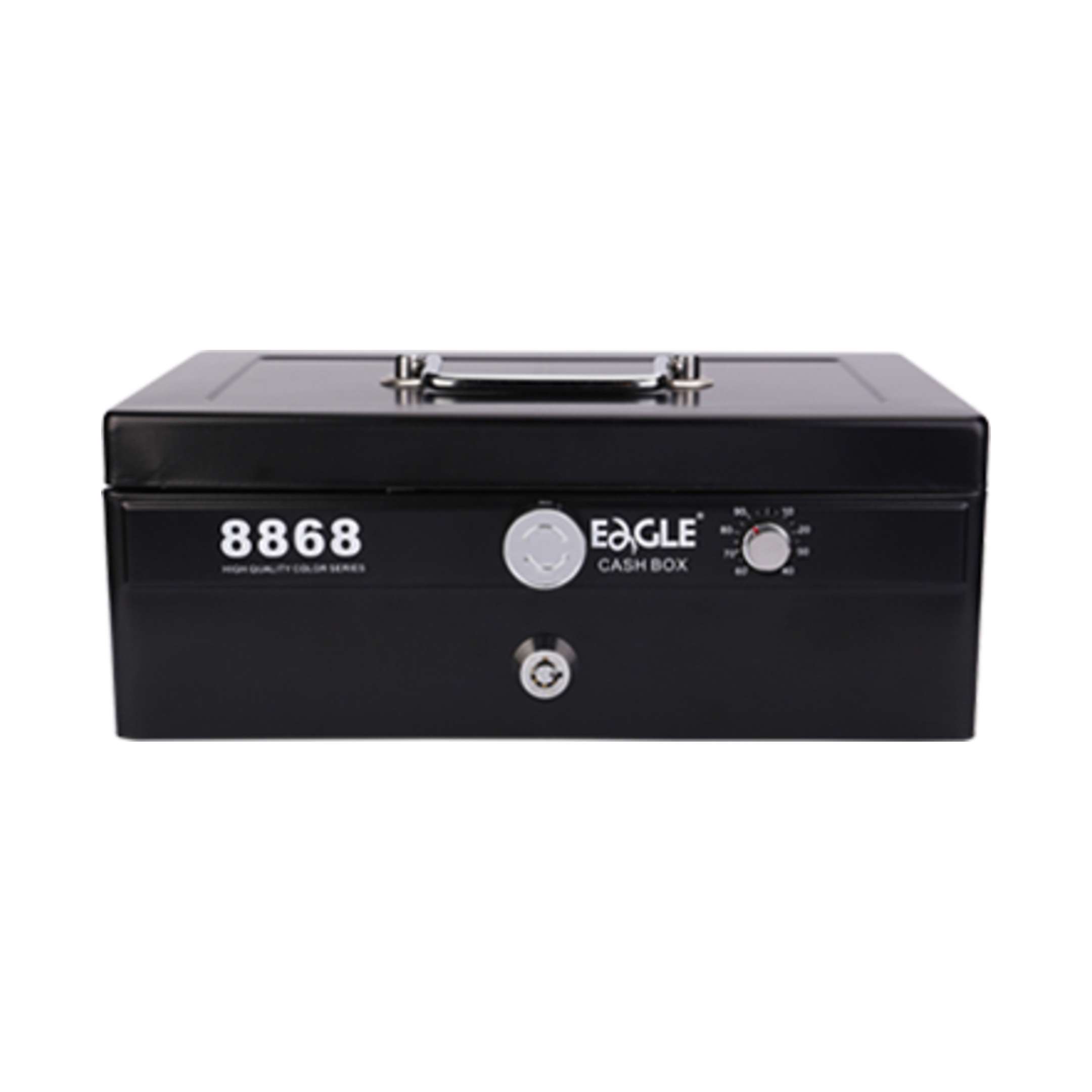 EAGLE 8868 金屬手提錢箱 黑色