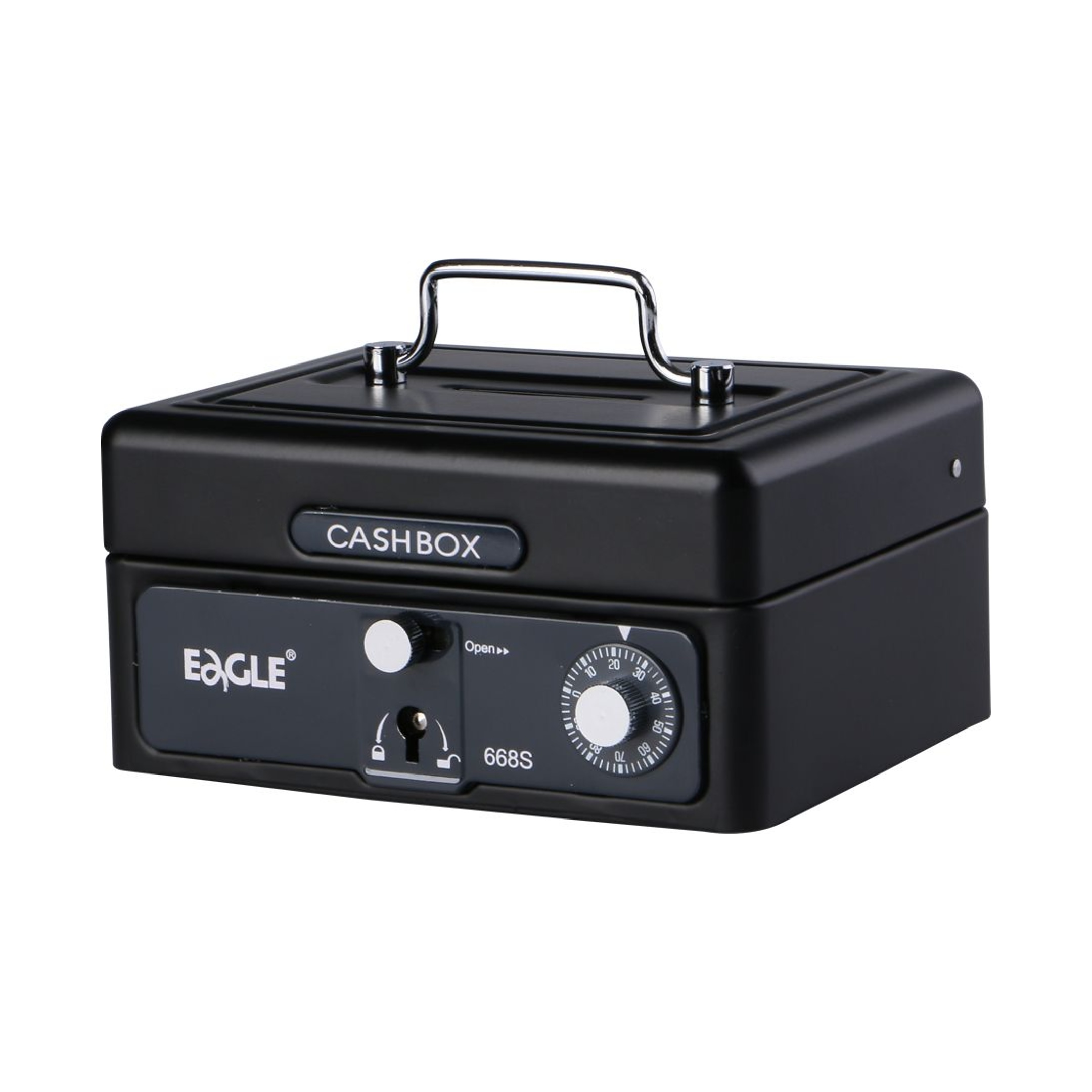 EAGLE 668S Portable Metal Cash Box (Colour Options)