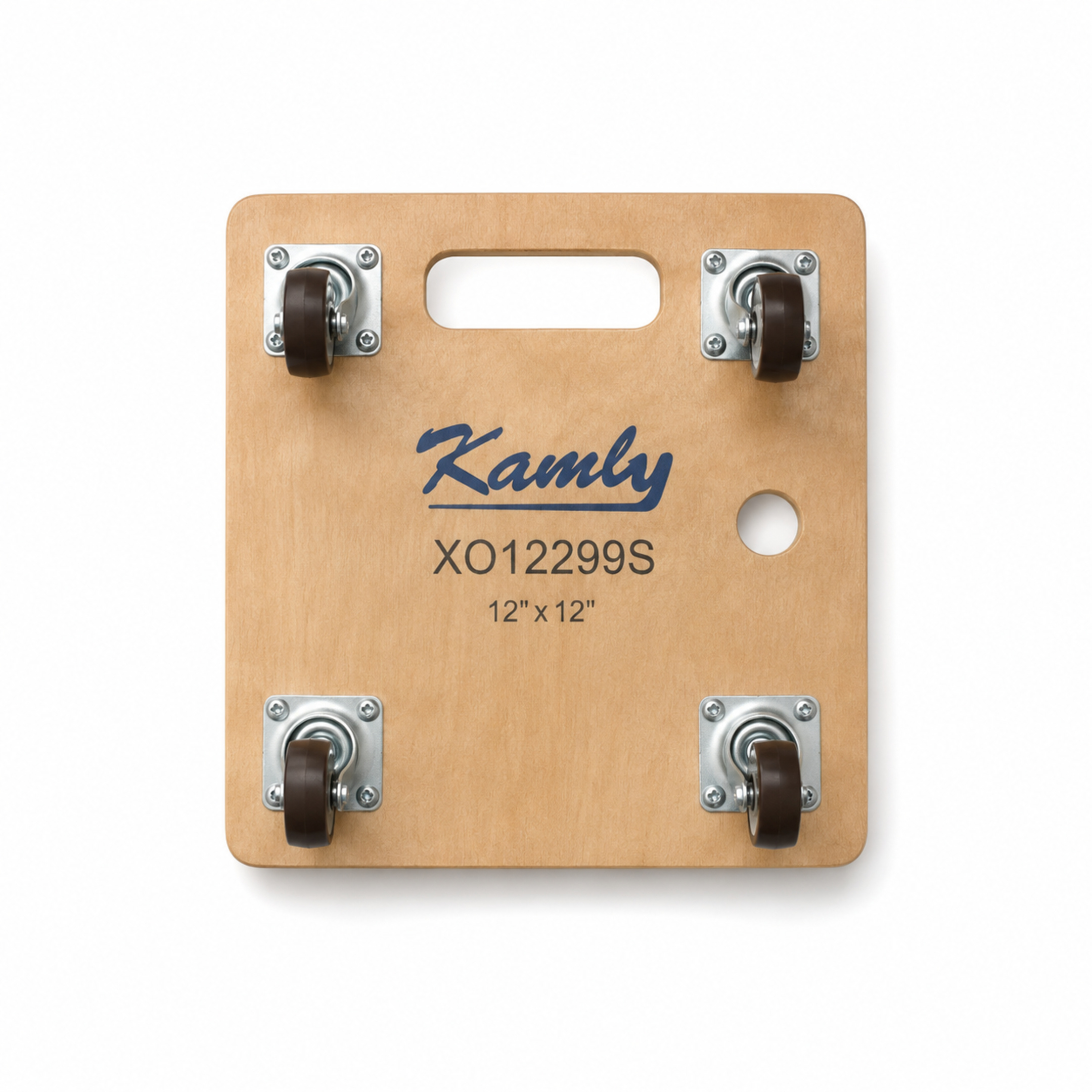 Kamly 金利 GW-2299S 木制平板车 12 × 12吋 配2吋啡色脚轮